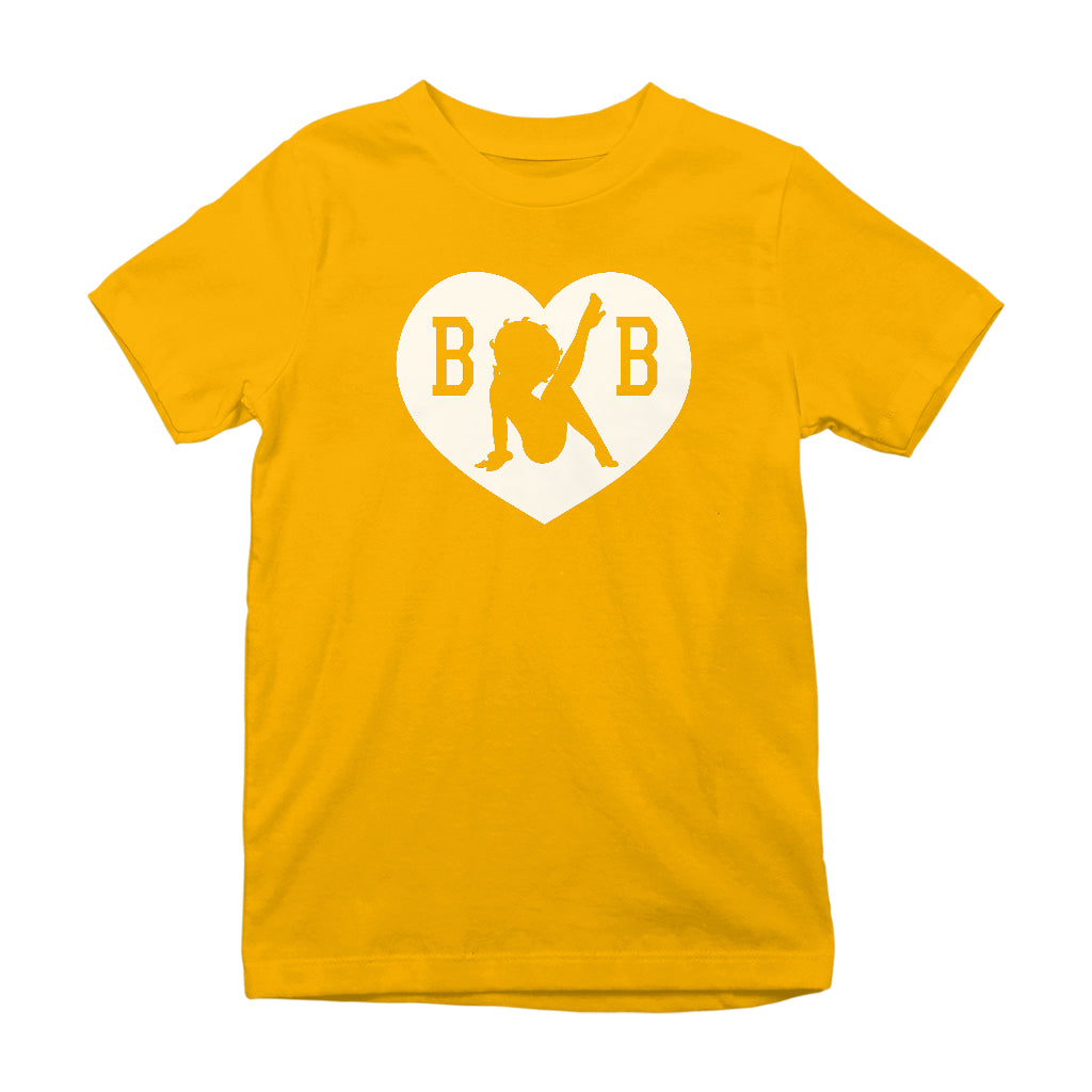 B B Love Heart Silhouette Kids T-Shirt-Betty Boop Shop
