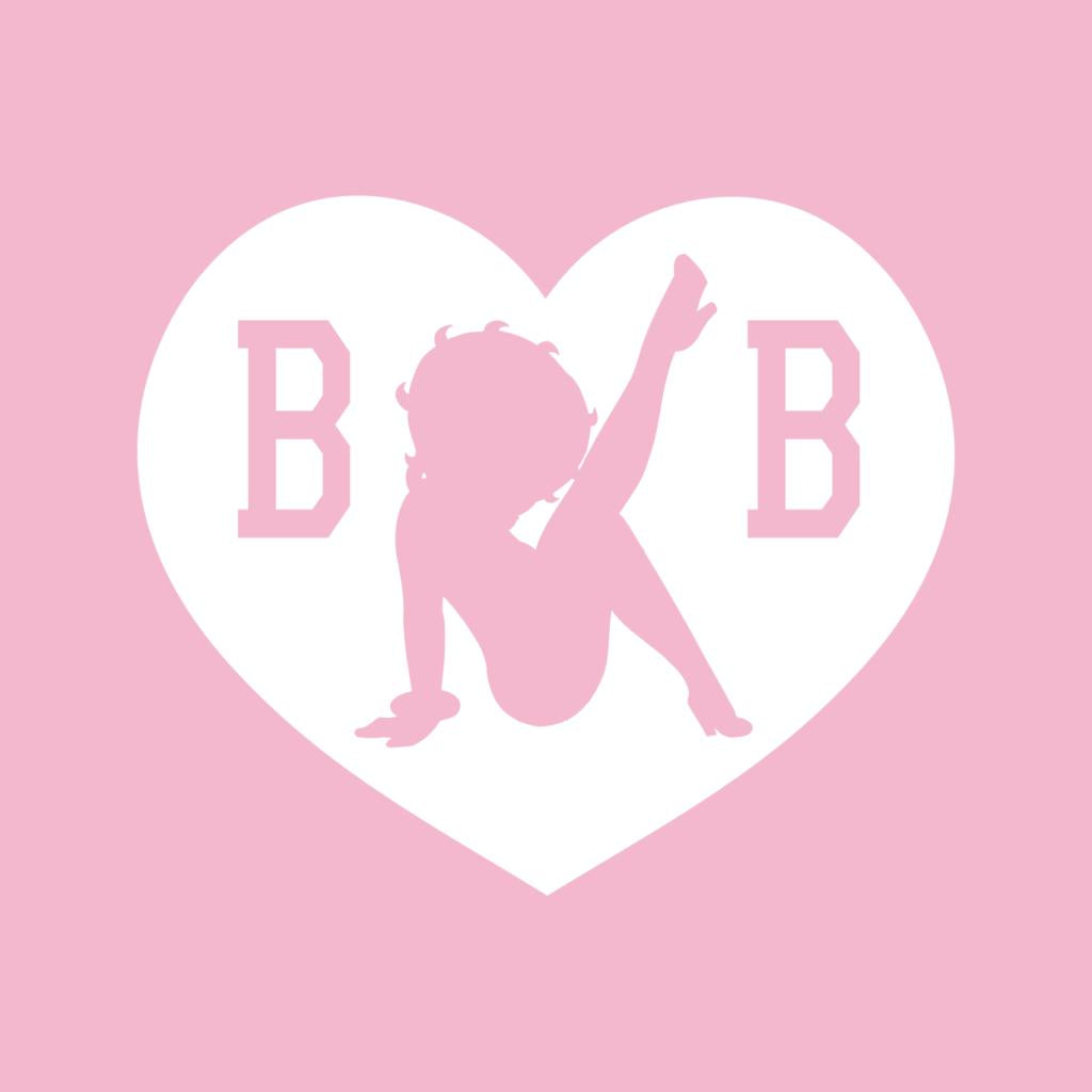 B B Love Heart Silhouette Kids T-Shirt-Betty Boop Shop