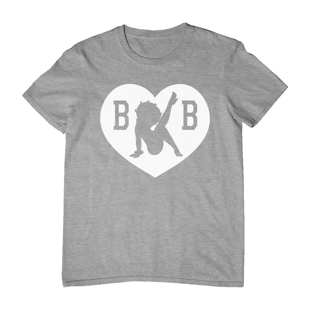 B B Love Heart Silhouette Men's T-Shirt-Betty Boop Shop