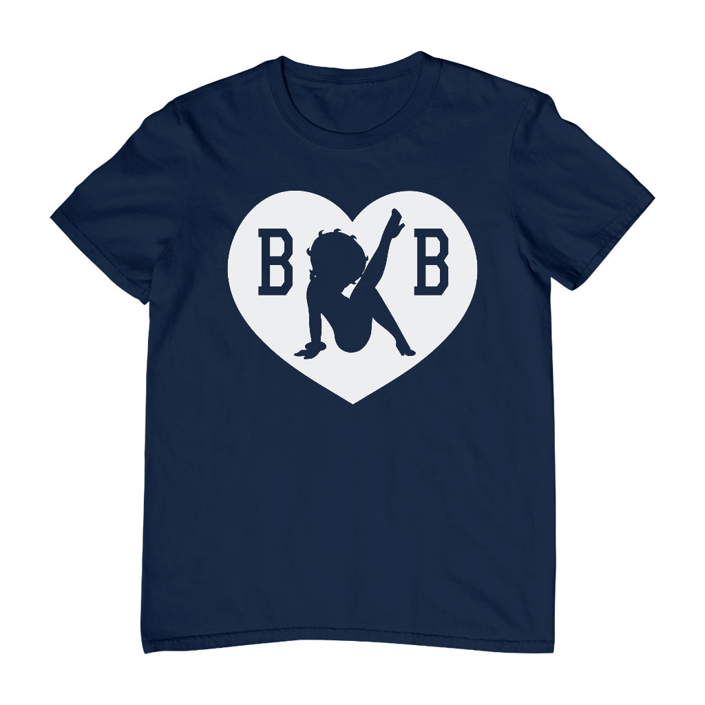 B B Love Heart Silhouette Men's T-Shirt-Betty Boop Shop