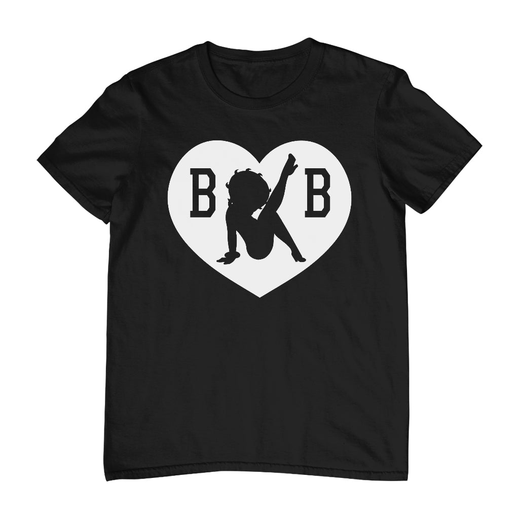 B B Love Heart Silhouette Men's T-Shirt-Betty Boop Shop