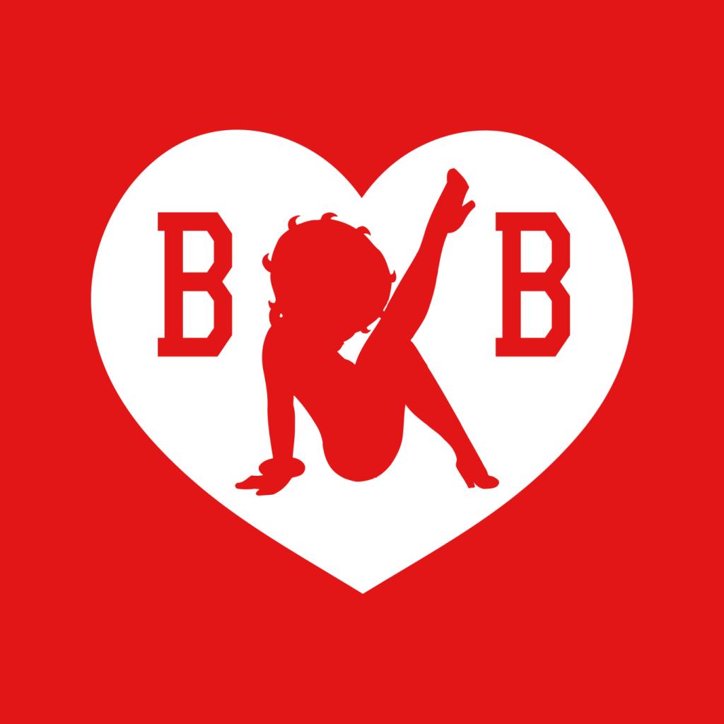 B B Love Heart Silhouette Kids Sweatshirt-Betty Boop Shop