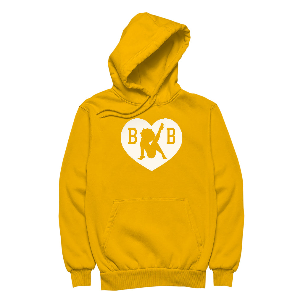 B B Love Heart Silhouette Women's Hooded Sweatshirt-Betty Boop Shop