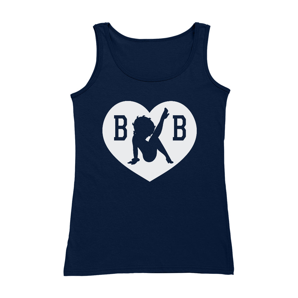 B B Love Heart Silhouette Women's Vest-Betty Boop Shop