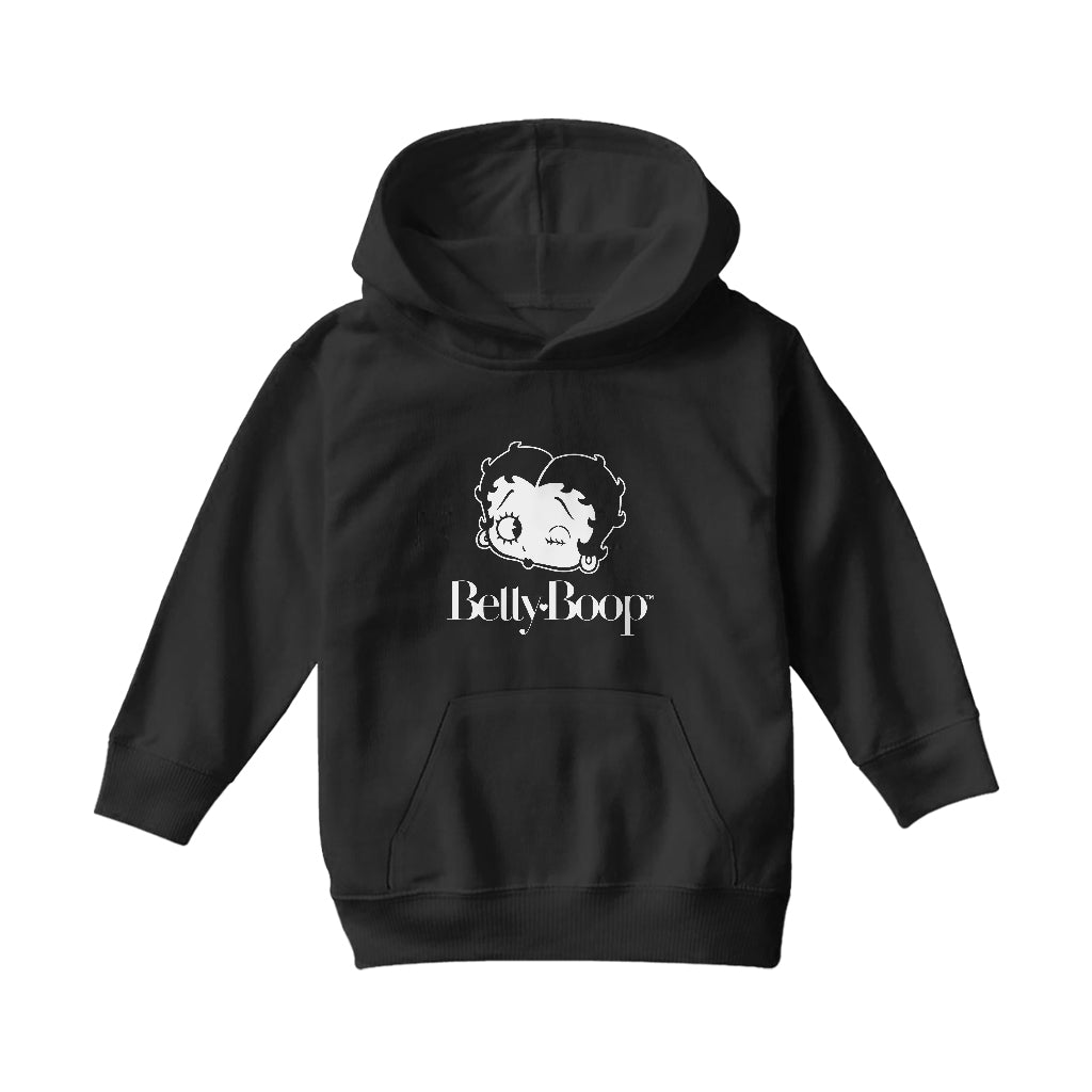 Betty Boop Winks Kids Hooded Sweatshirt-Betty Boop Shop