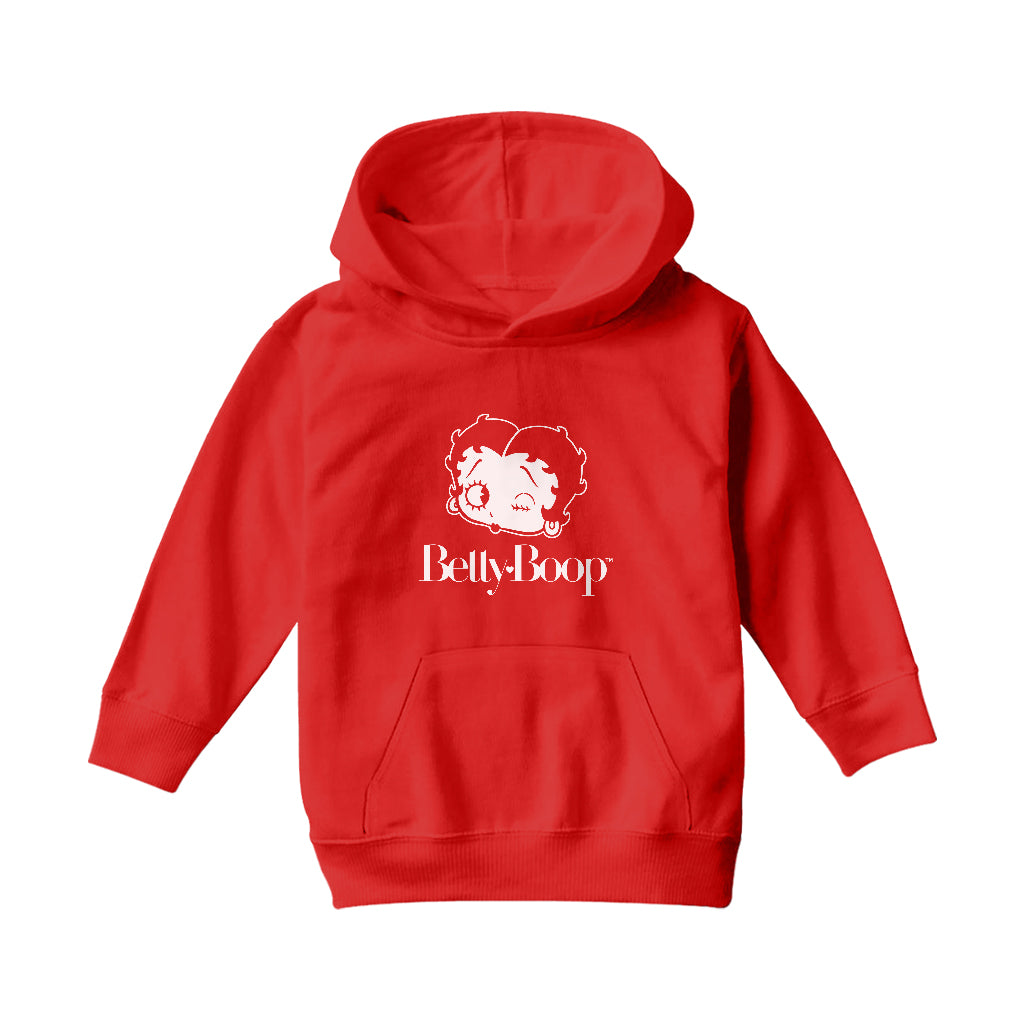 Betty Boop Winks Kids Hooded Sweatshirt-Betty Boop Shop