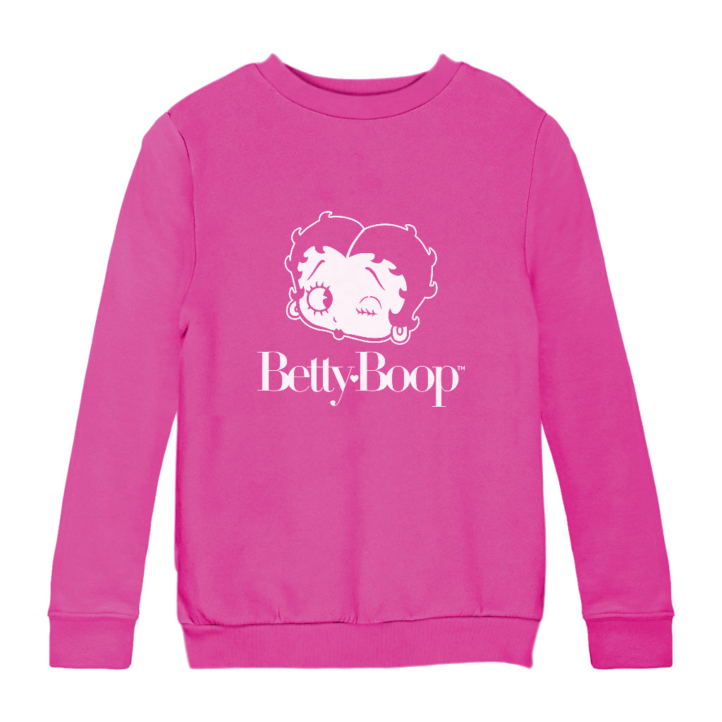Betty Boop Winks Kids Sweatshirt-Betty Boop Shop