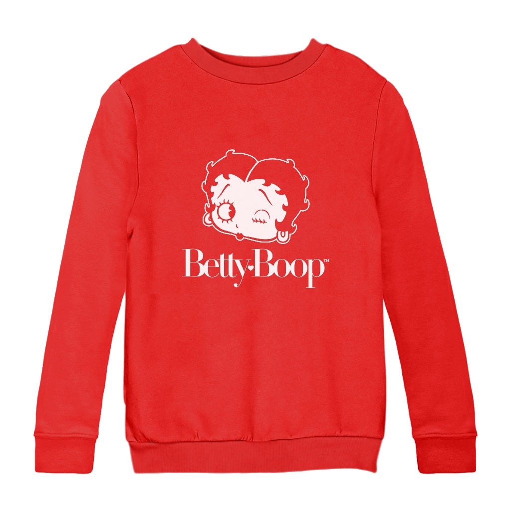 Betty Boop Winks Kids Sweatshirt-Betty Boop Shop