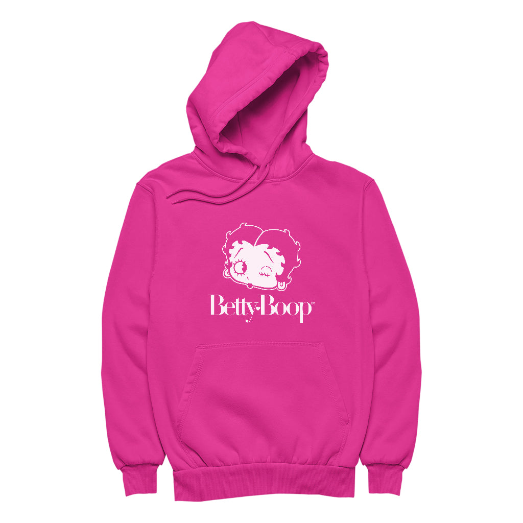 Betty Boop Winks Women's Hooded Sweatshirt-Betty Boop Shop