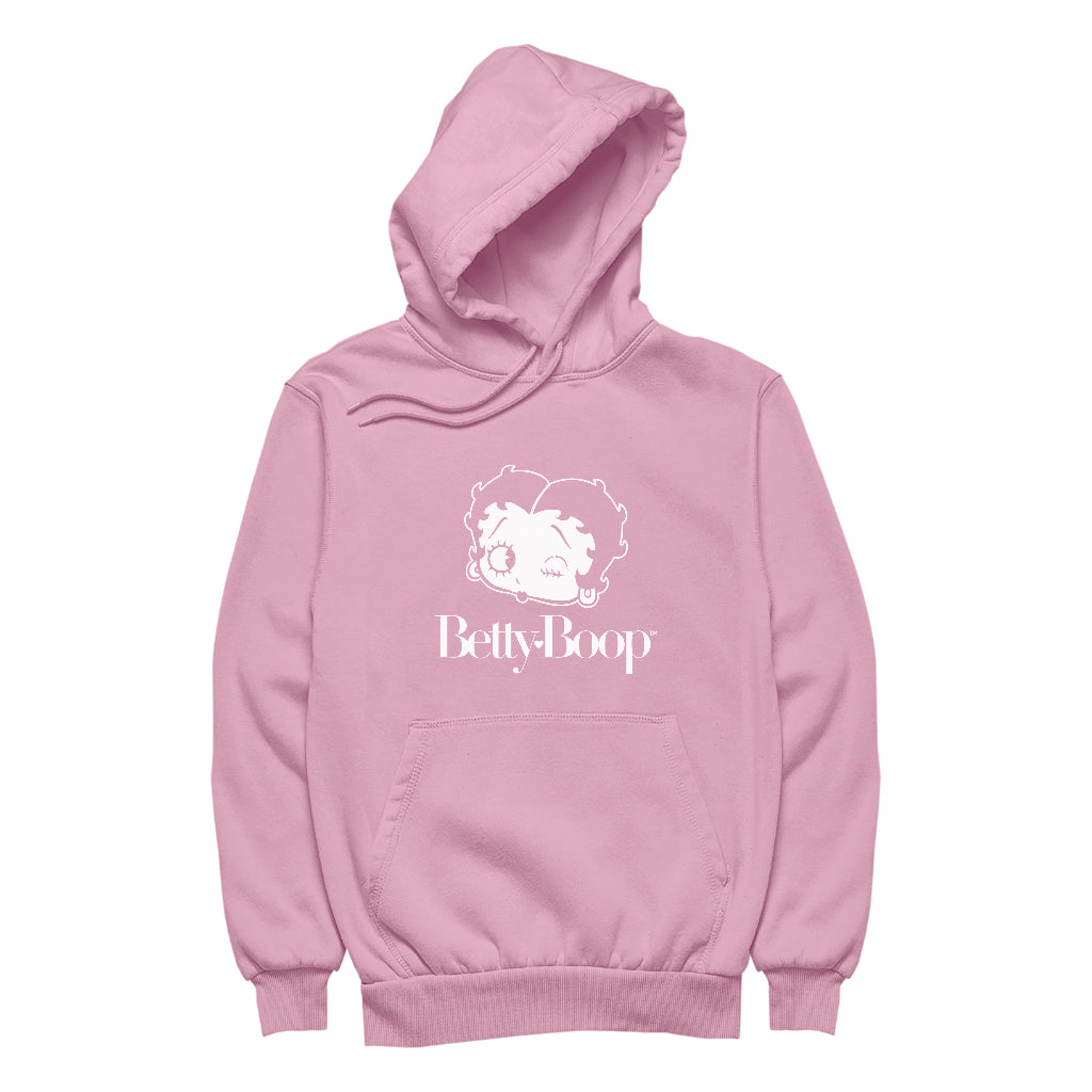Betty Boop Winks Women's Hooded Sweatshirt-Betty Boop Shop