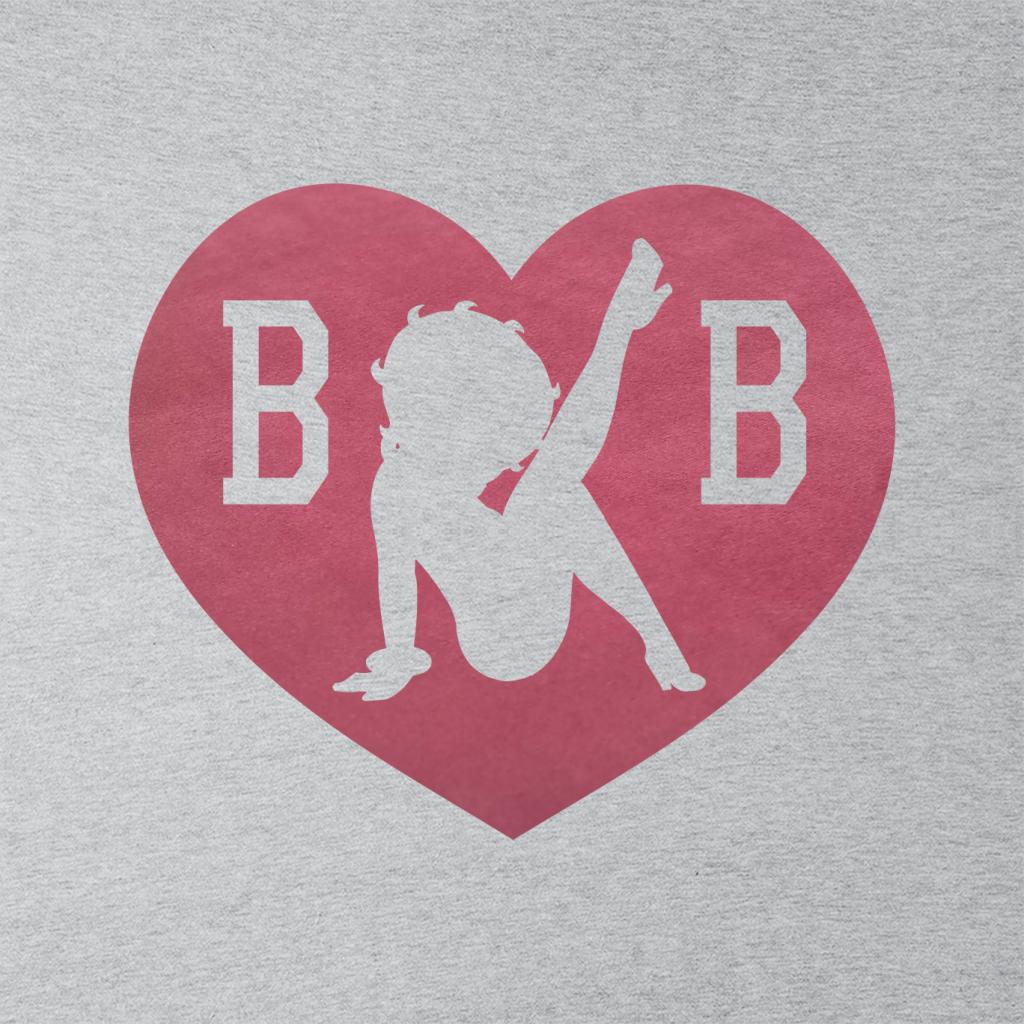 Betty Boop Love Heart B B Women's T-Shirt-Betty Boop Shop