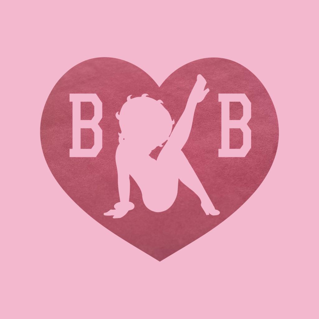 Betty Boop Love Heart B B Women's T-Shirt-Betty Boop Shop