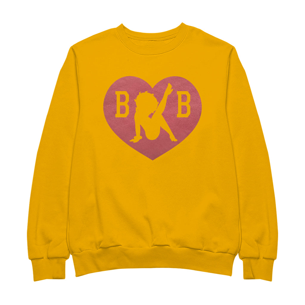 Betty Boop Love Heart B B Men's Sweatshirt-Betty Boop Shop