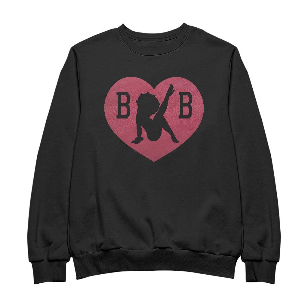 Betty Boop Love Heart B B Men's Sweatshirt-Betty Boop Shop