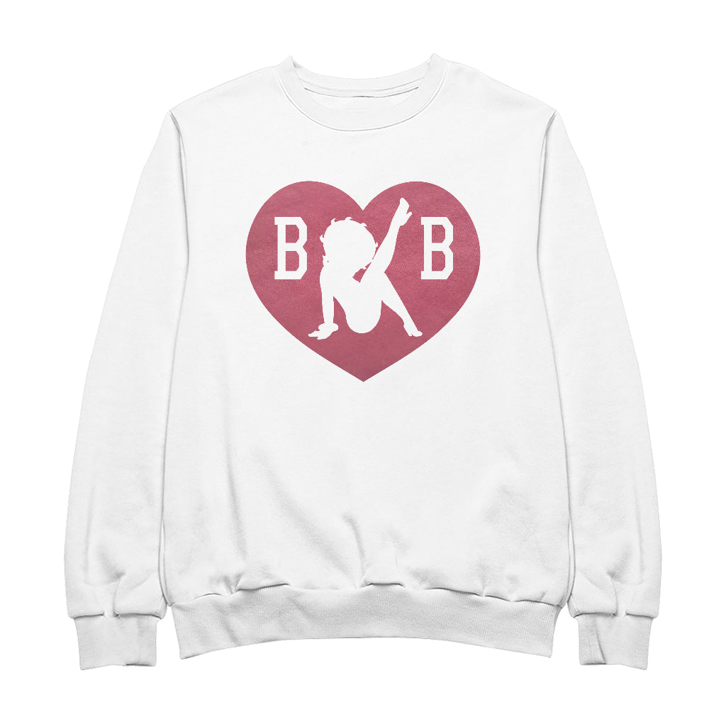 Betty Boop Love Heart B B Men's Sweatshirt-Betty Boop Shop