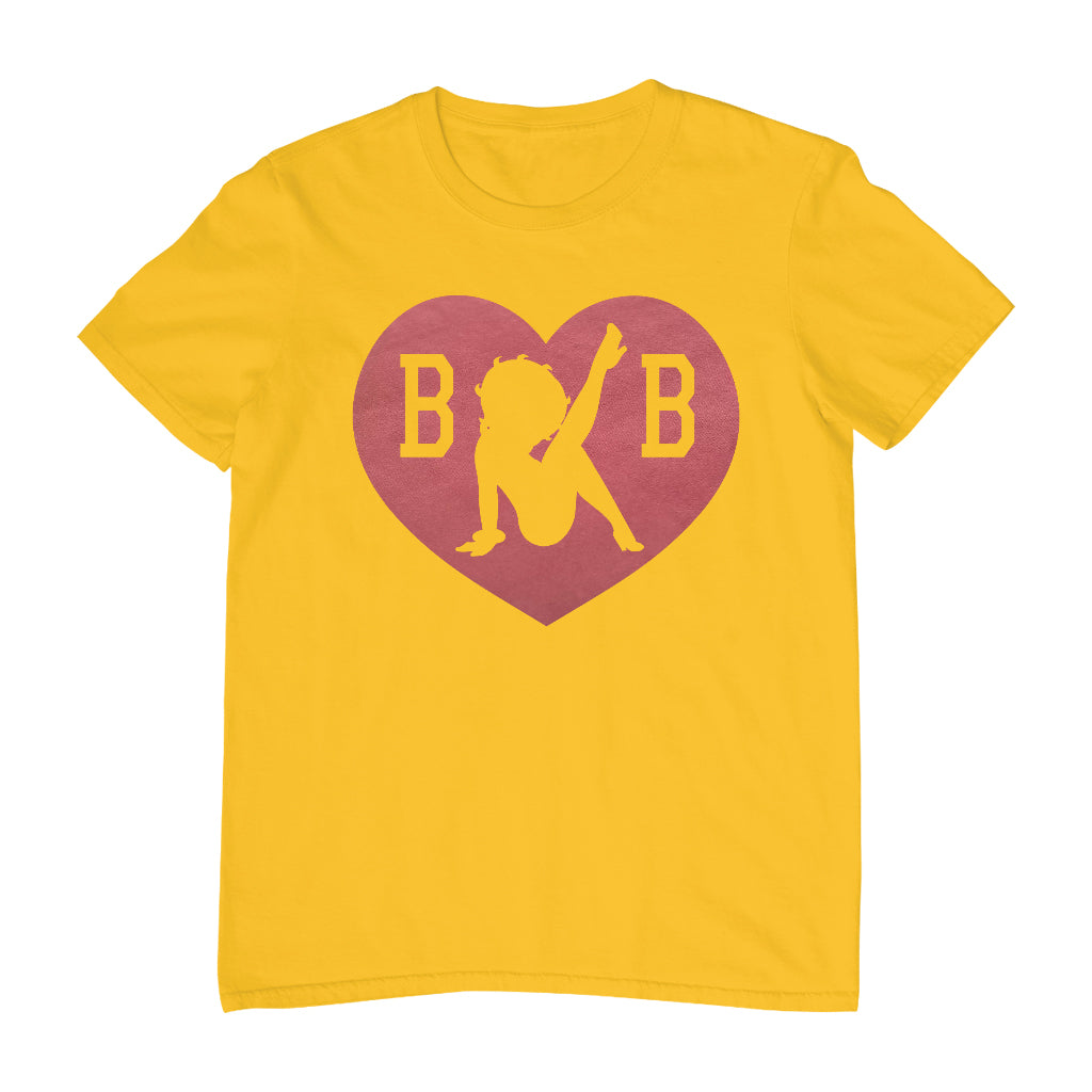 Betty Boop Love Heart B B Men's T-Shirt-Betty Boop Shop