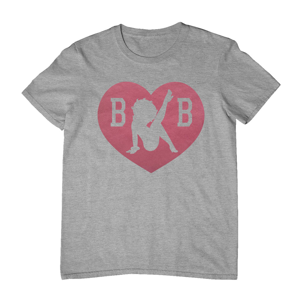 Betty Boop Love Heart B B Men's T-Shirt-Betty Boop Shop