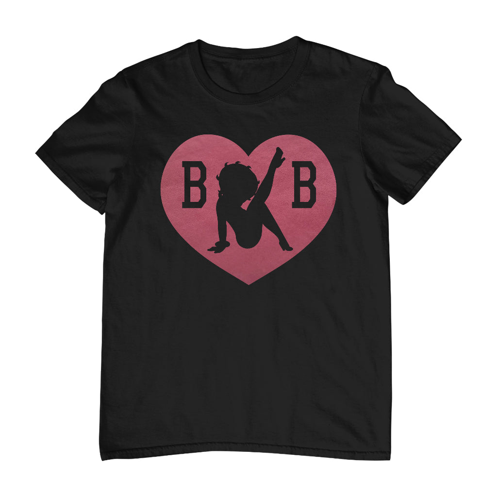 Betty Boop Love Heart B B Men's T-Shirt-Betty Boop Shop