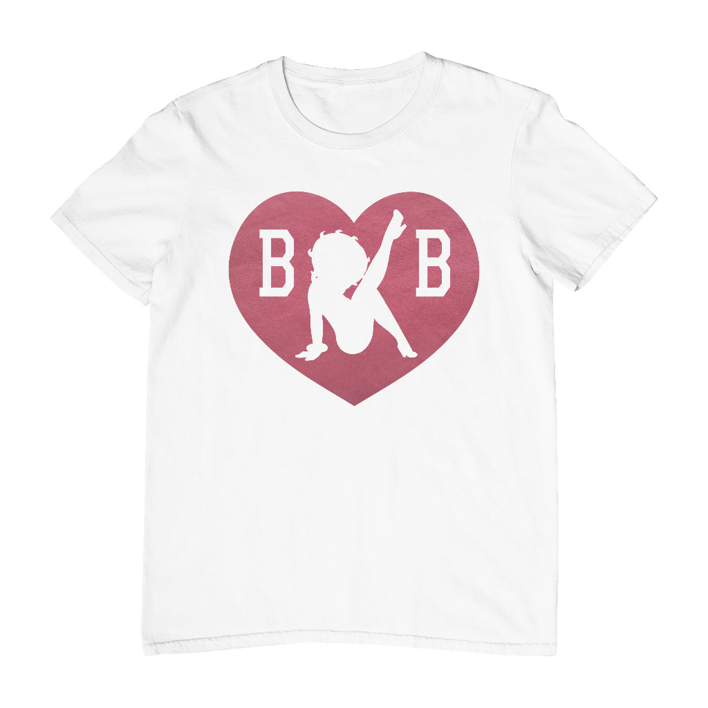 Betty Boop Love Heart B B Men's T-Shirt-Betty Boop Shop
