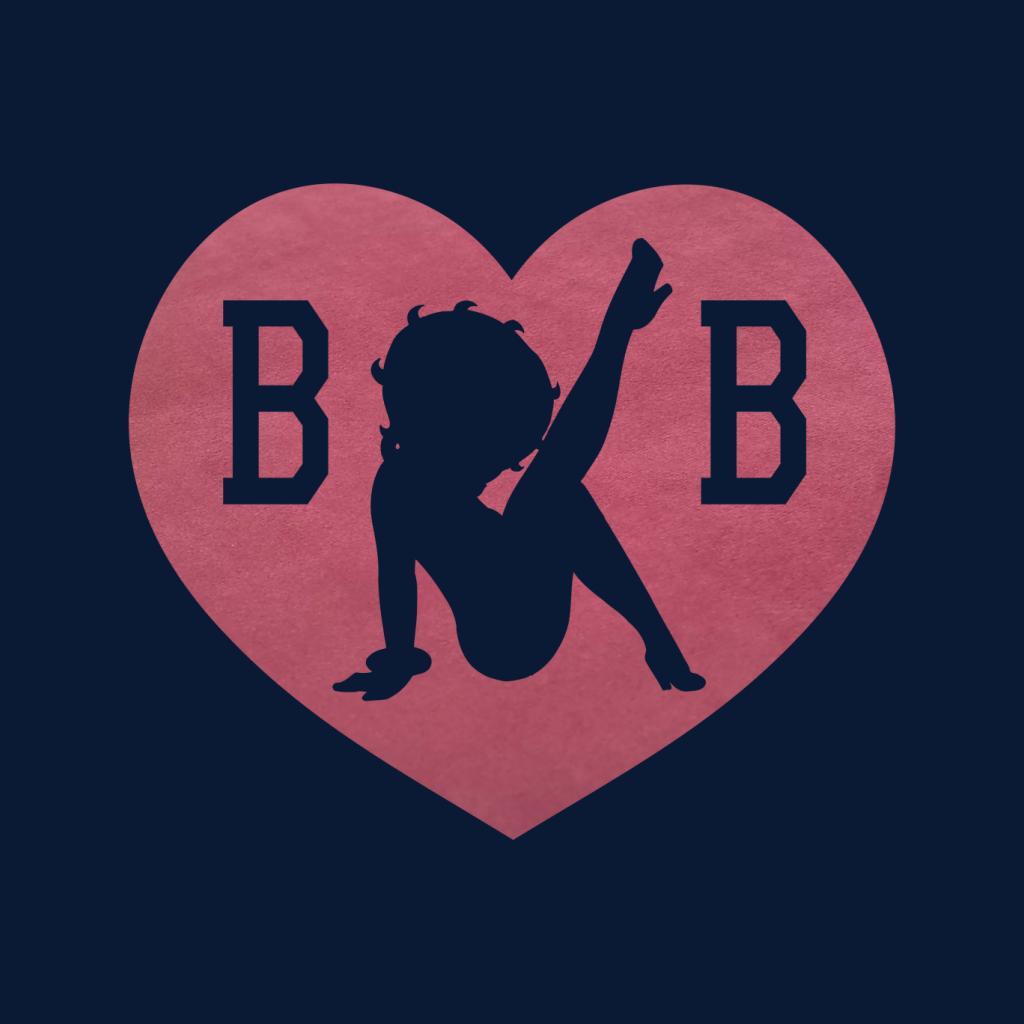 Betty Boop Love Heart B B Men's Sweatshirt-Betty Boop Shop