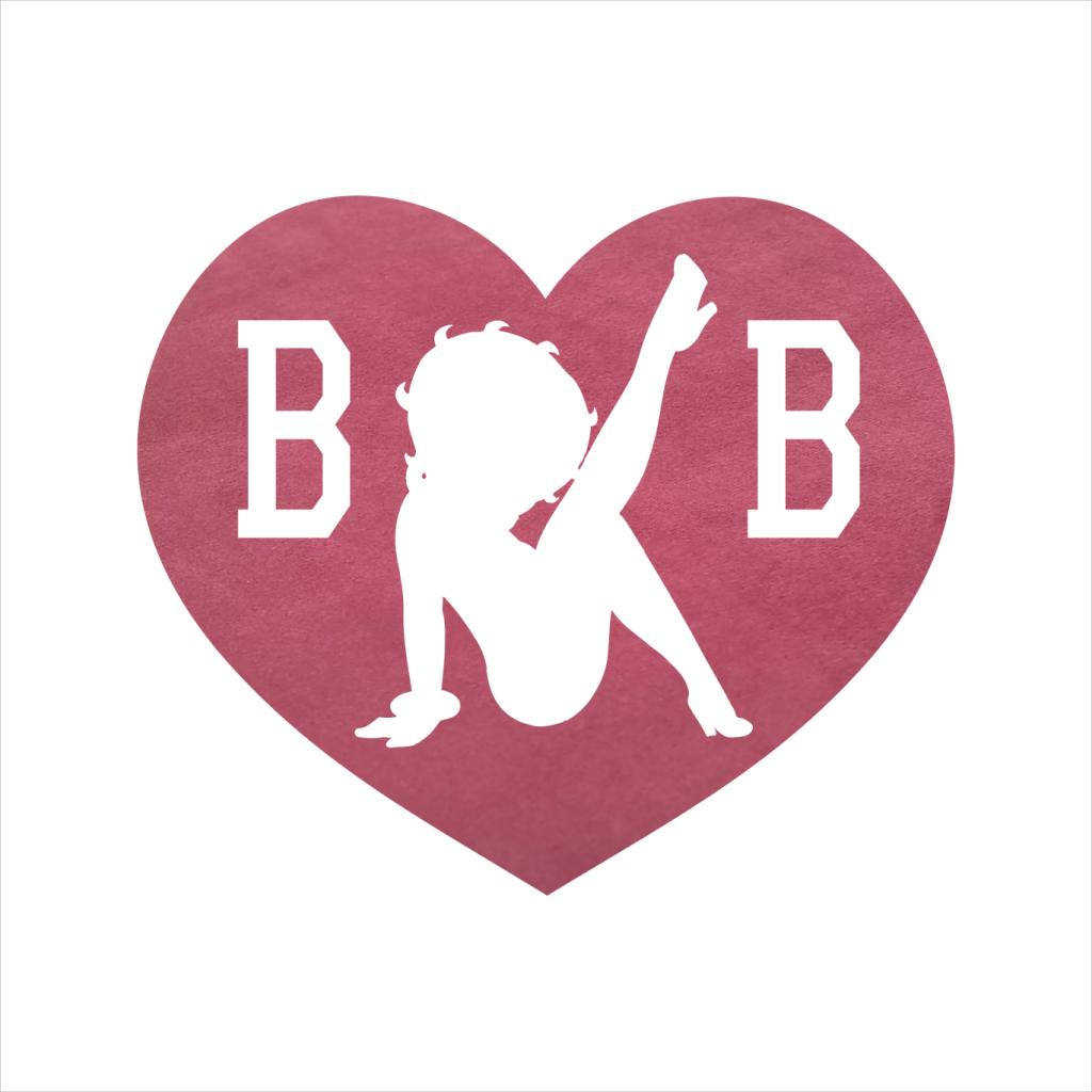 Betty Boop Love Heart B B Women's T-Shirt-Betty Boop Shop