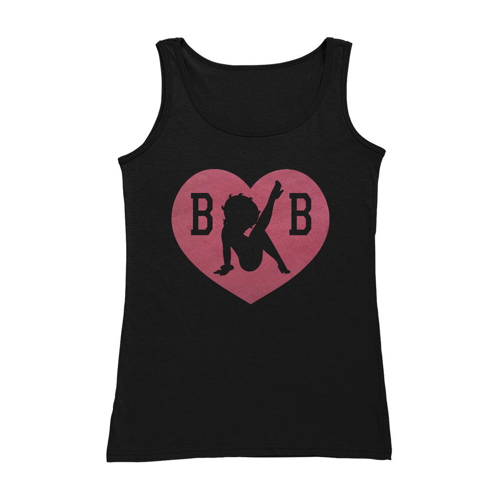 Betty Boop Love Heart B B Women's Vest-Betty Boop Shop