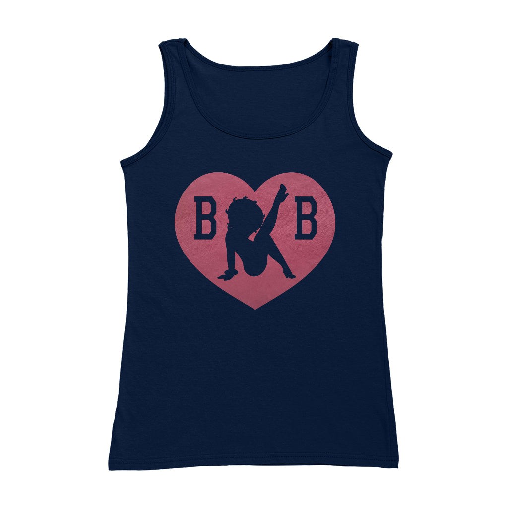 Betty Boop Love Heart B B Women's Vest-Betty Boop Shop
