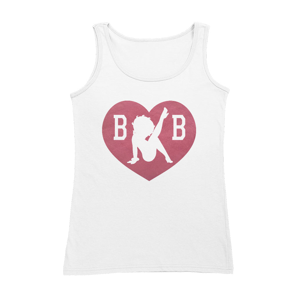 Betty Boop Love Heart B B Women's Vest-Betty Boop Shop