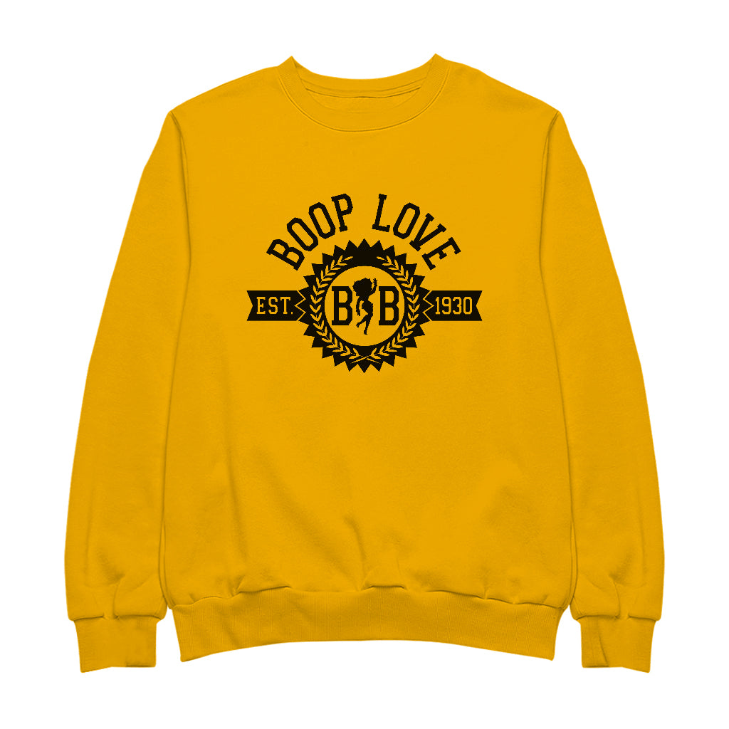Betty Boop BB Crest Emblem Women's Sweatshirt-Betty Boop Shop
