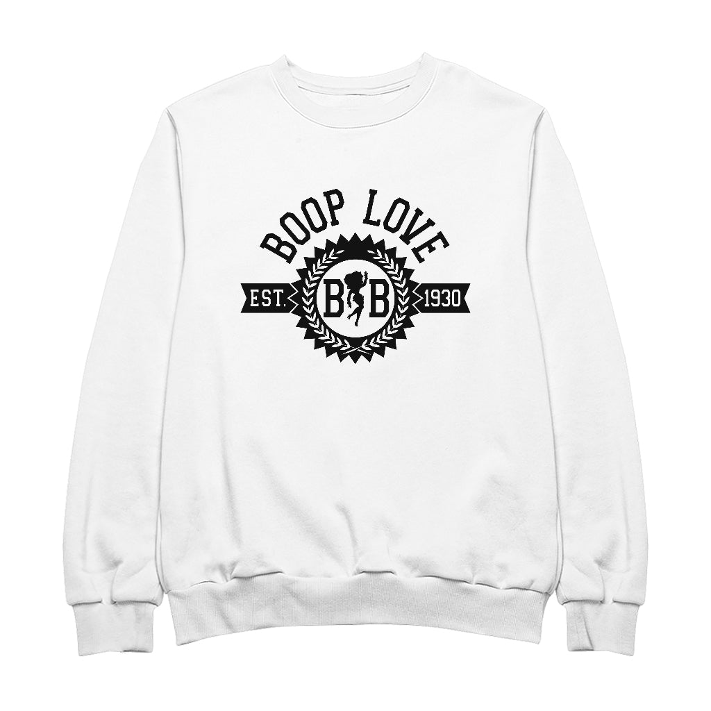 Betty Boop BB Crest Emblem Women's Sweatshirt