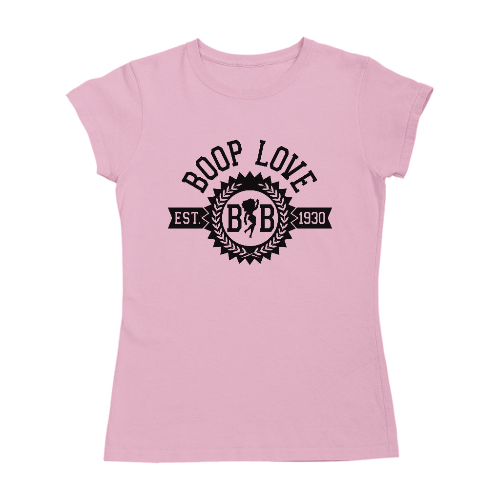 Betty Boop BB Crest Emblem Women's T-Shirt-Betty Boop Shop