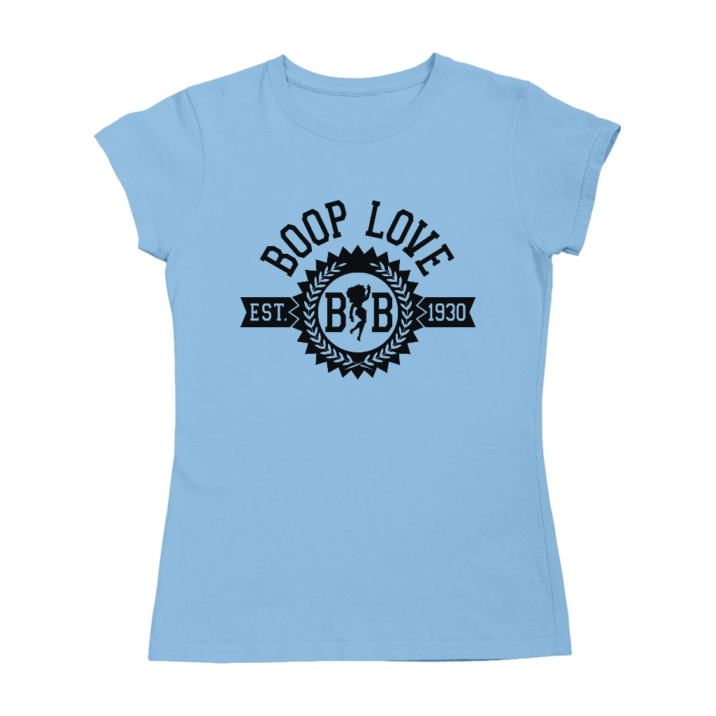 Betty Boop BB Crest Emblem Women's T-Shirt-Betty Boop Shop