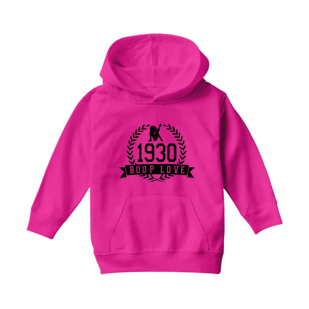 Betty Boop 1930 Crest Kids Hooded Sweatshirt-Betty Boop Shop