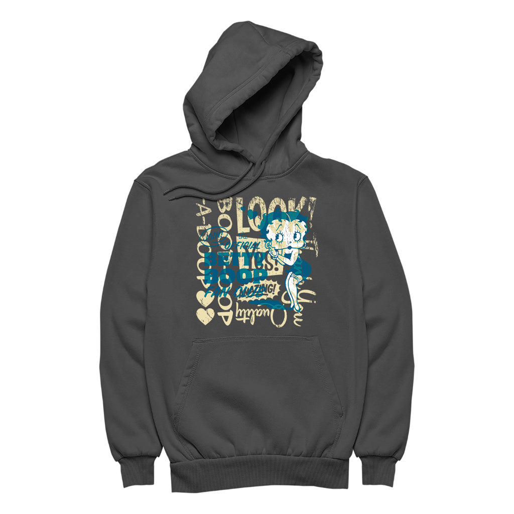 Betty Boop Join The Fan Club Women's Hooded Sweatshirt-Betty Boop Shop