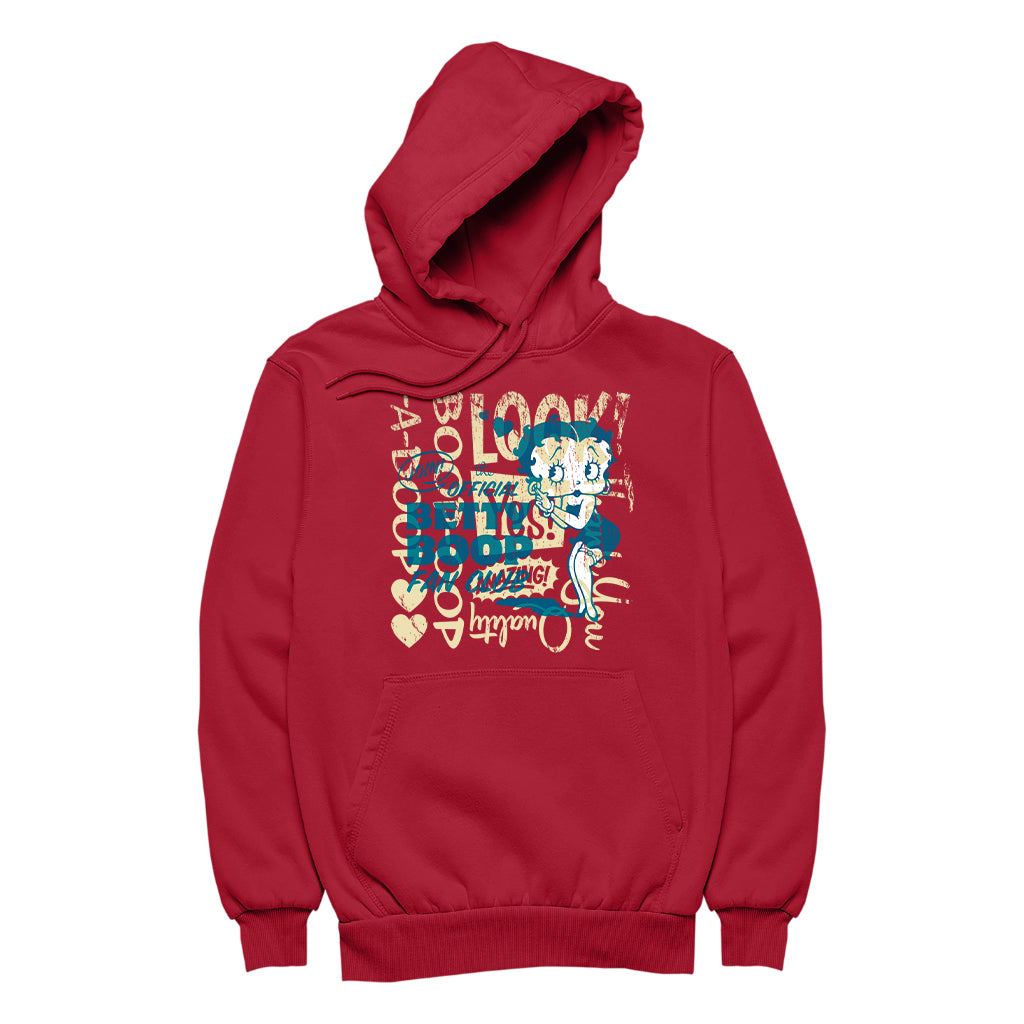 Betty Boop Join The Fan Club Women's Hooded Sweatshirt-Betty Boop Shop