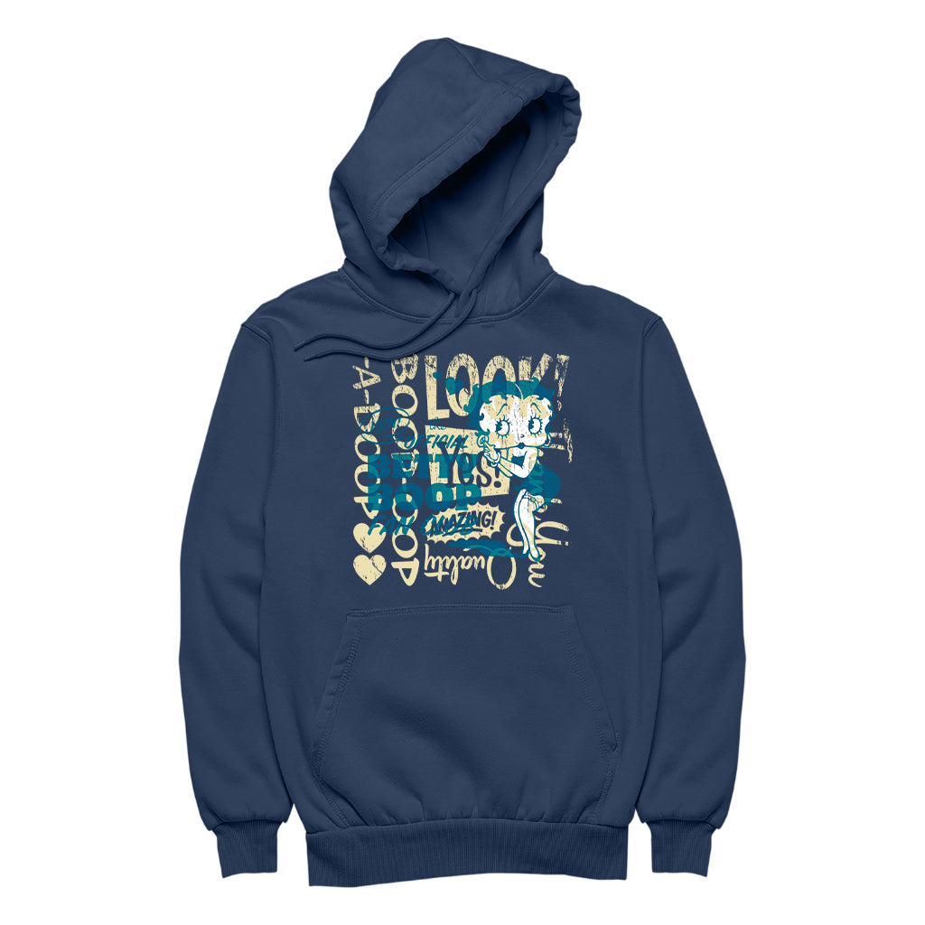 Betty Boop Join The Fan Club Women's Hooded Sweatshirt-Betty Boop Shop