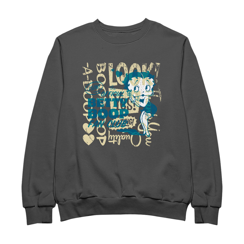 Betty Boop Join The Fan Club Women's Sweatshirt-Betty Boop Shop