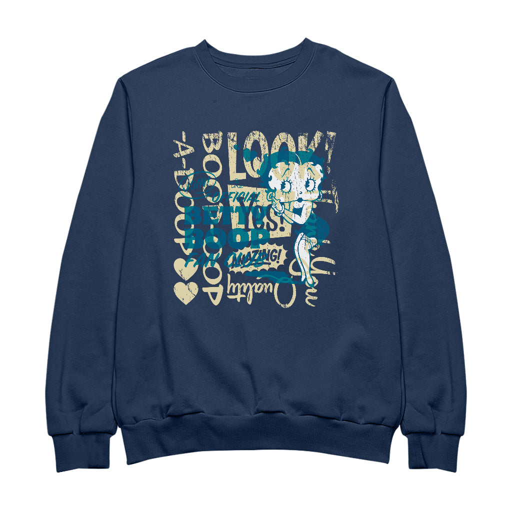 Betty Boop Join The Fan Club Women's Sweatshirt-Betty Boop Shop