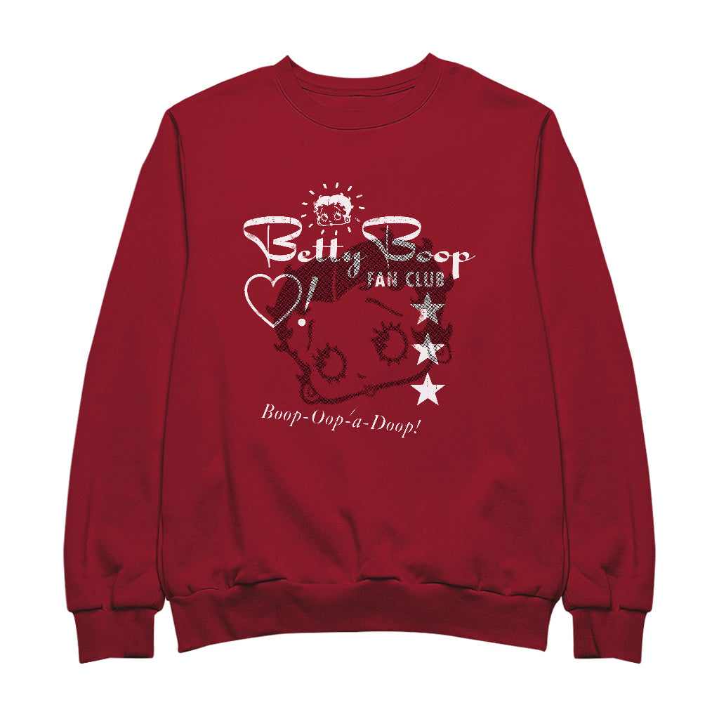Betty Boop Oop A Doop Fan Club Men's Sweatshirt