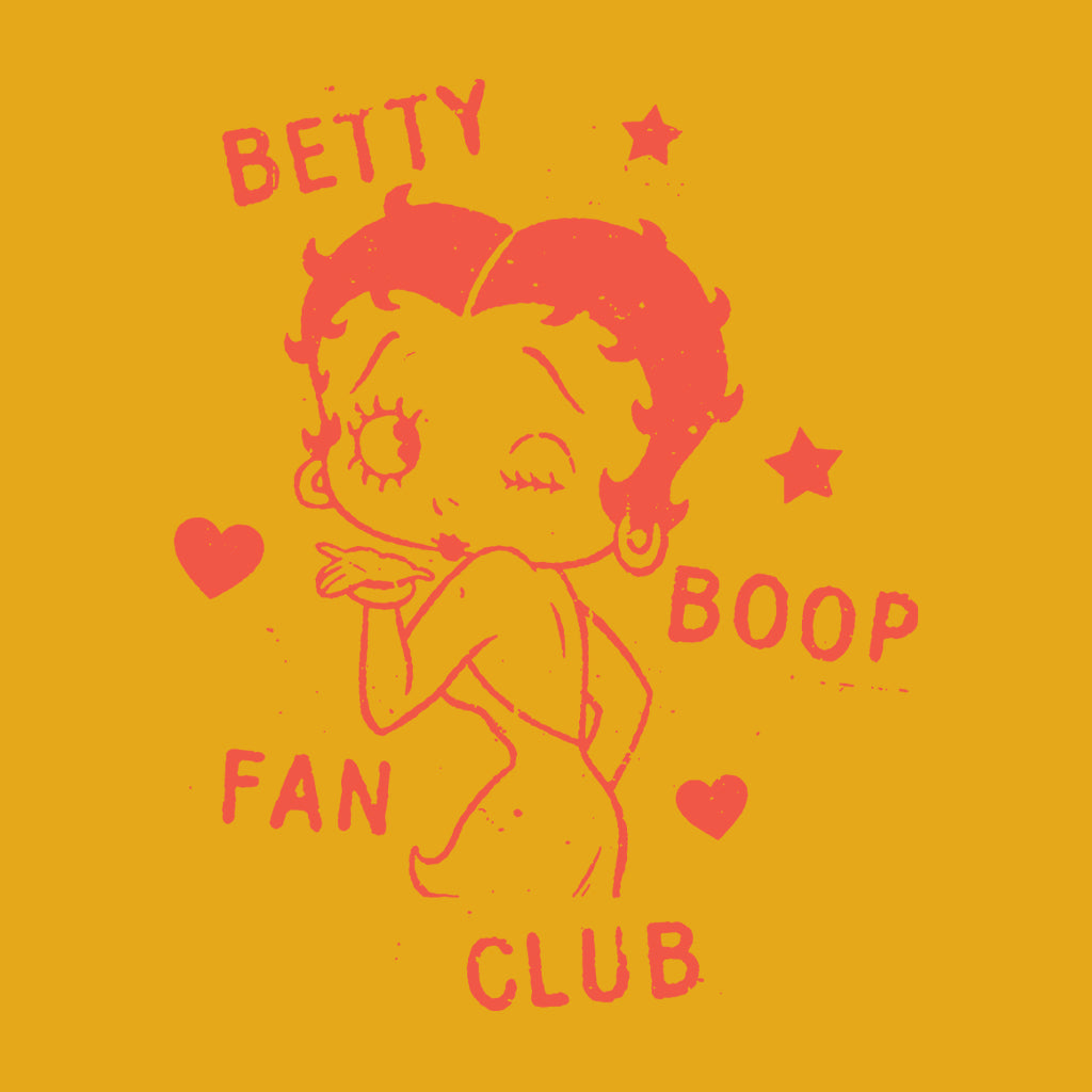 Betty Boop Fan Club Stamp Men's Sweatshirt-Betty Boop Shop