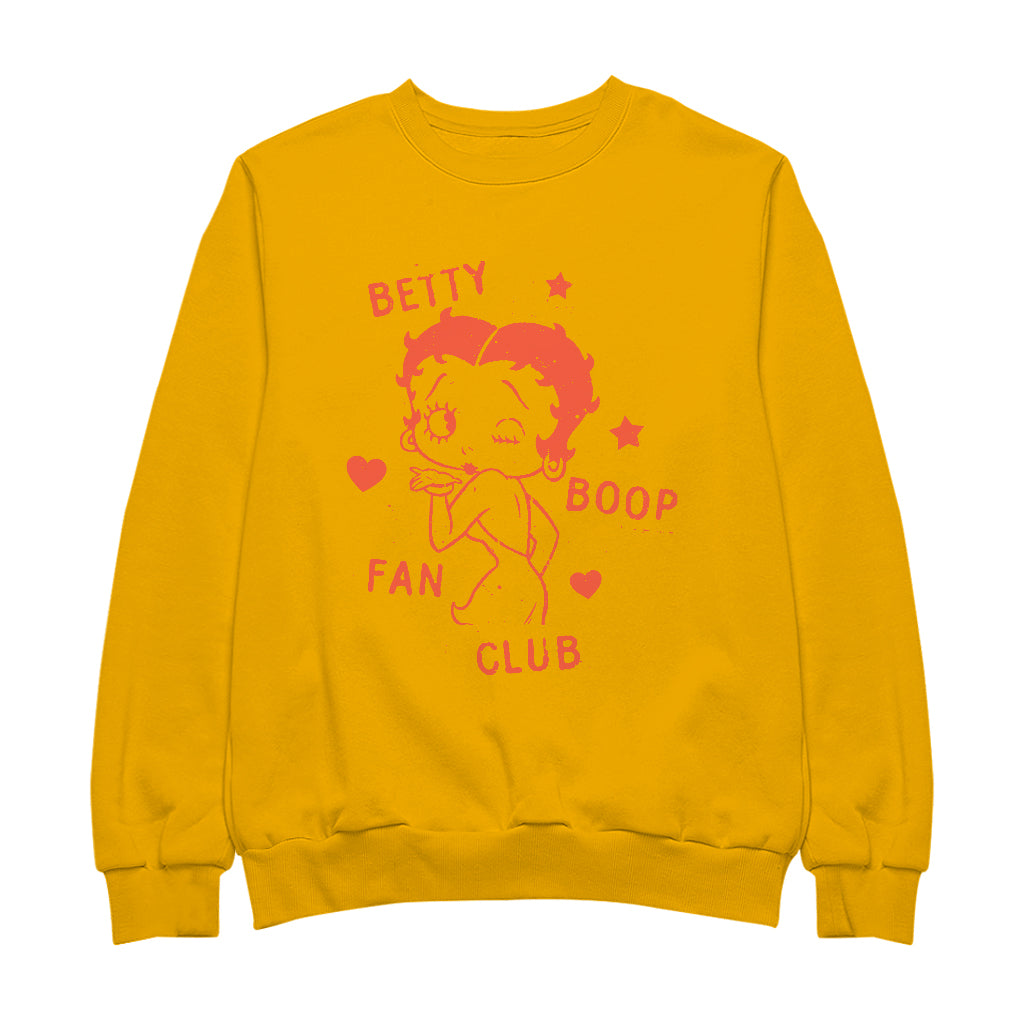 Betty Boop Fan Club Stamp Men's Sweatshirt-Betty Boop Shop
