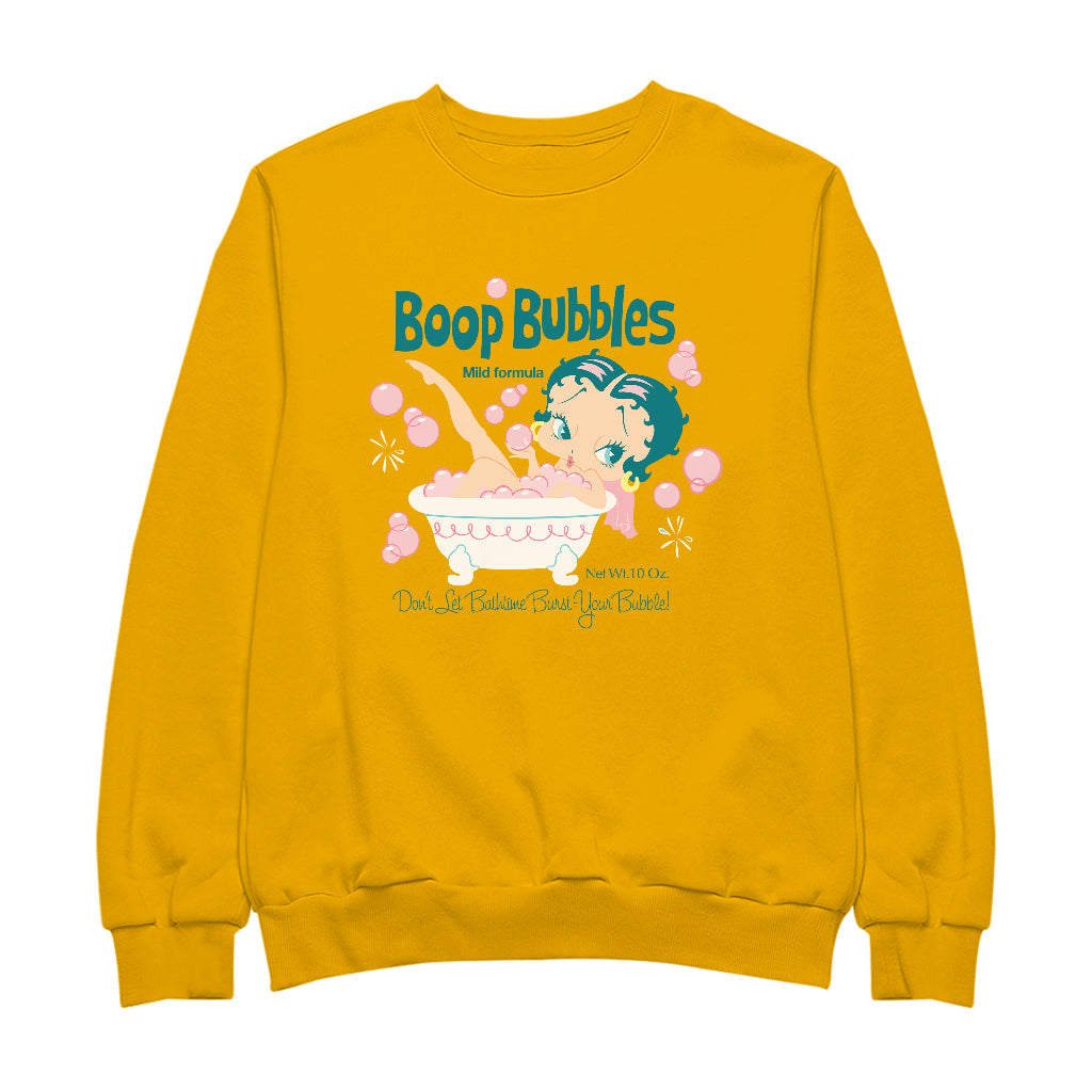 Betty Boop Bubble Bath Men's Sweatshirt-Betty Boop Shop