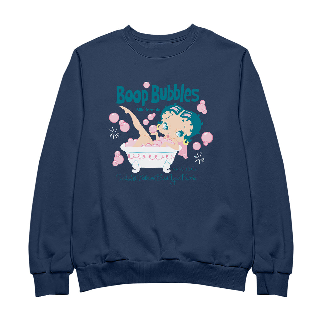 Betty Boop Bubble Bath Men's Sweatshirt-Betty Boop Shop