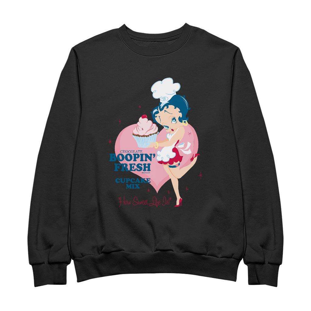 Betty Boop Cupcake Mix Men's Sweatshirt