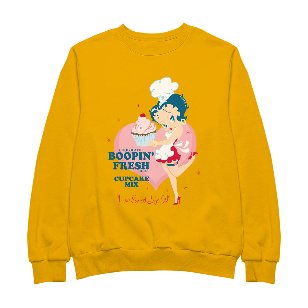 Betty Boop Cupcake Mix Men's Sweatshirt-Betty Boop Shop