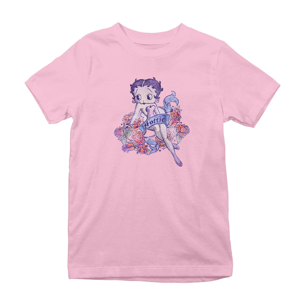 Betty Boop Hottie Tattoo Kids T-Shirt-Betty Boop Shop