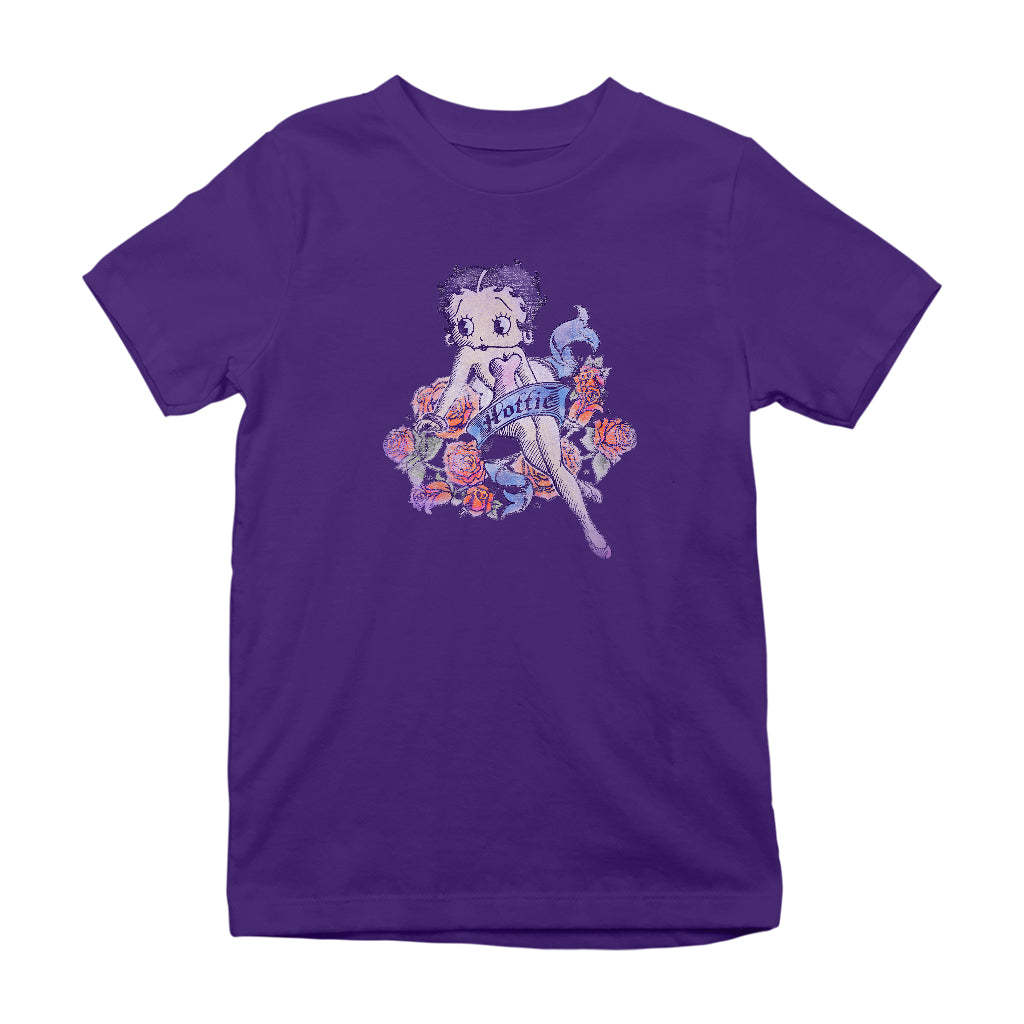 Betty Boop Hottie Tattoo Kids T-Shirt-Betty Boop Shop