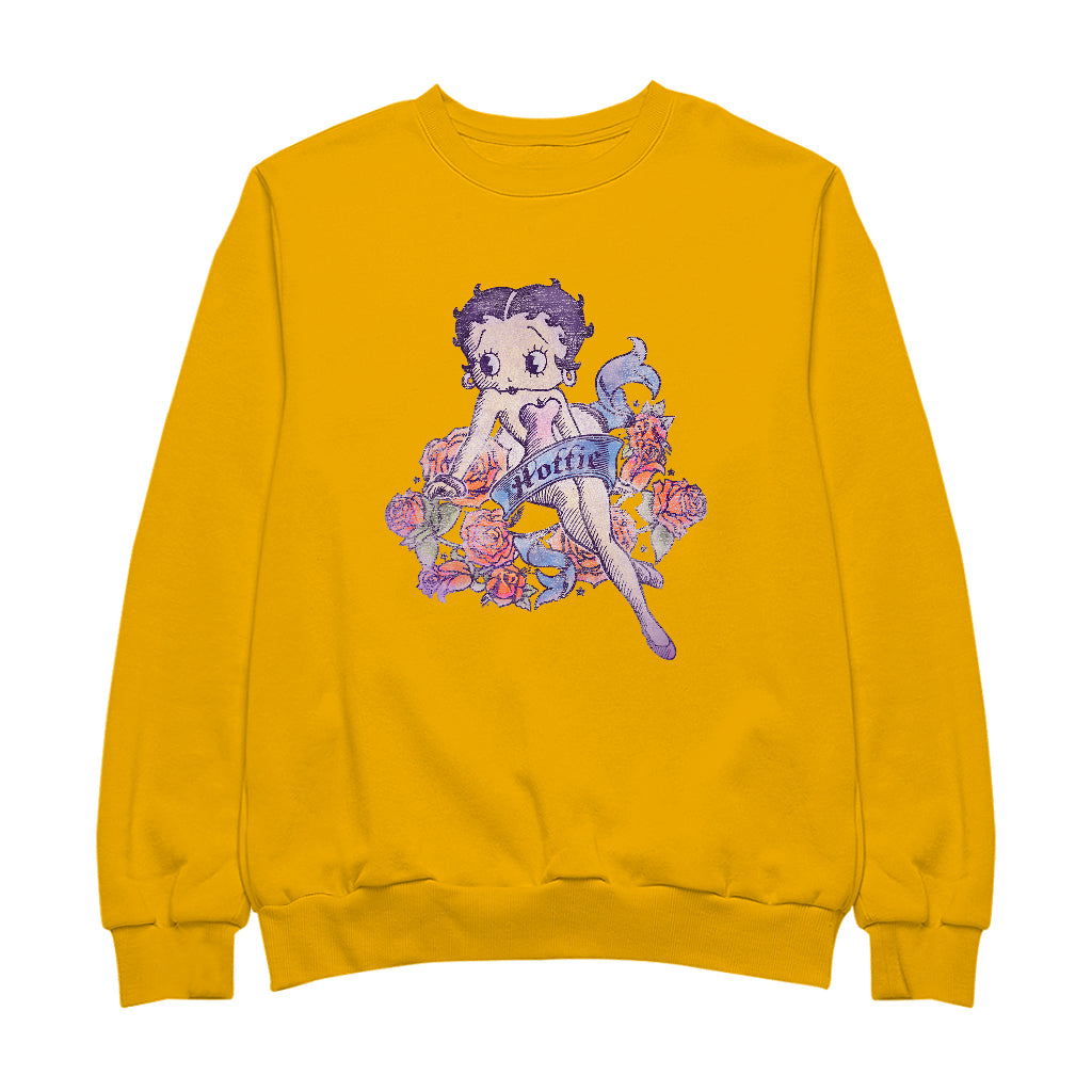 Betty Boop Hottie Tattoo Men's Sweatshirt-Betty Boop Shop