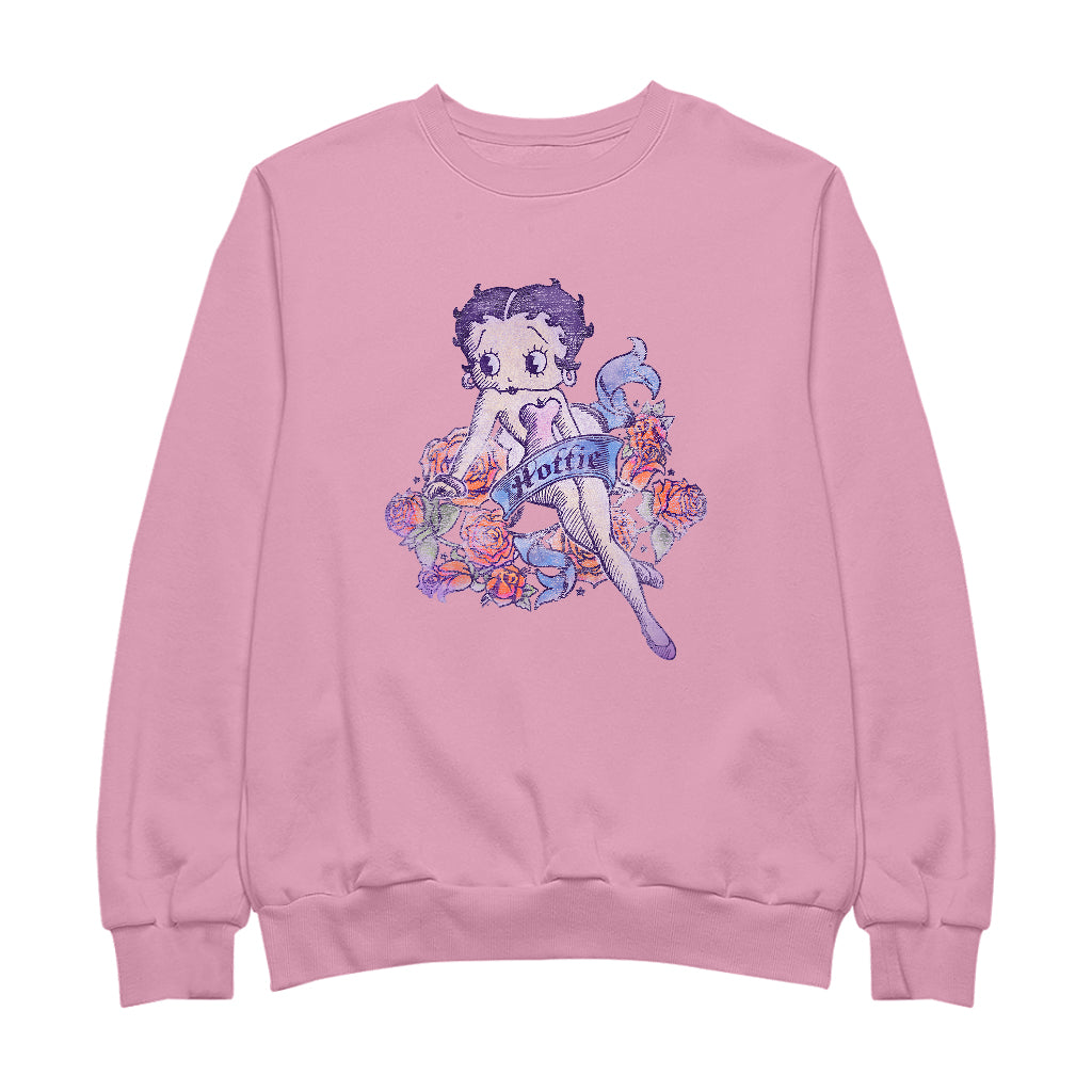 Betty Boop Hottie Tattoo Men's Sweatshirt-Betty Boop Shop
