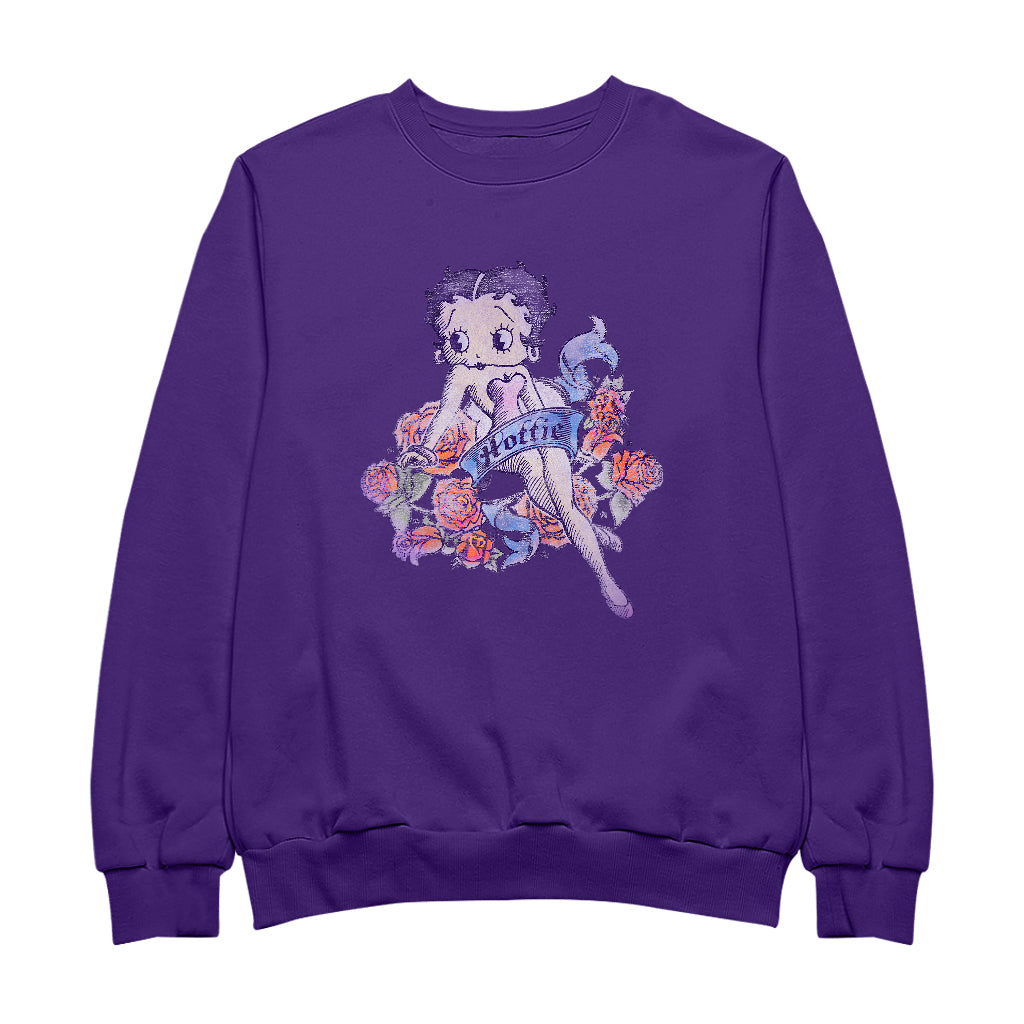 Betty Boop Hottie Tattoo Men's Sweatshirt-Betty Boop Shop